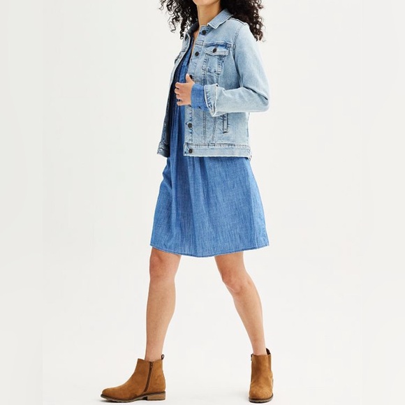 Sonoma Chambray Blue Dress - Picture 2 of 9